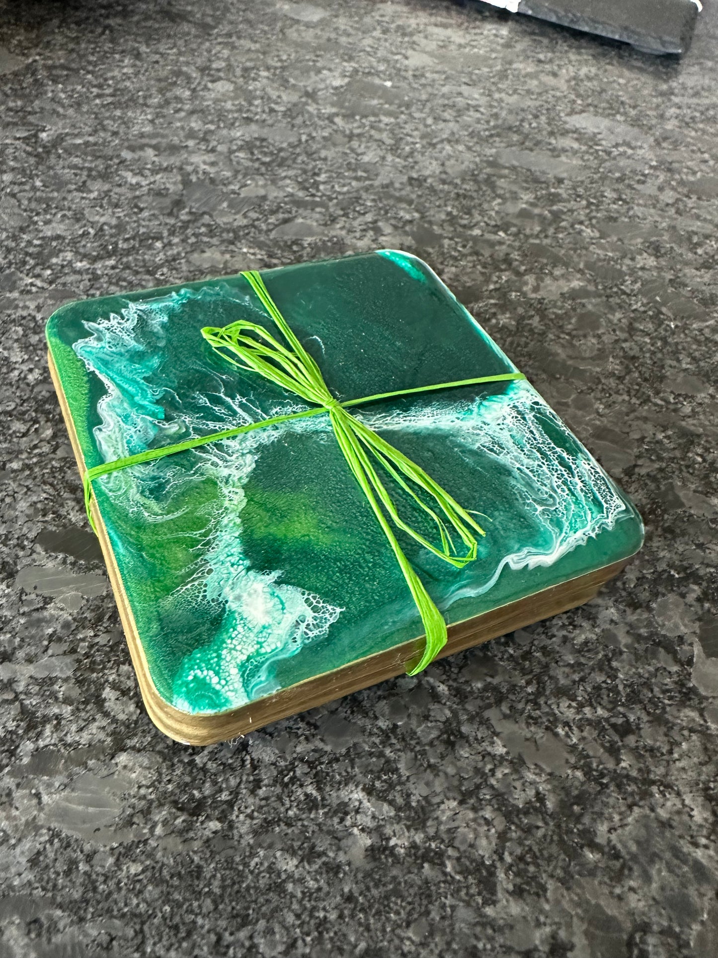Coaster Set | Shades of Green