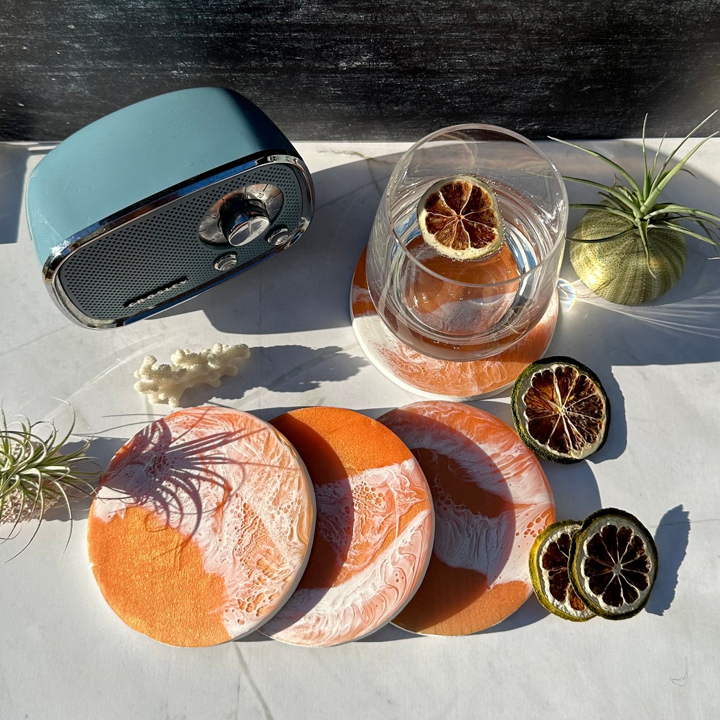 Coaster set | Coral