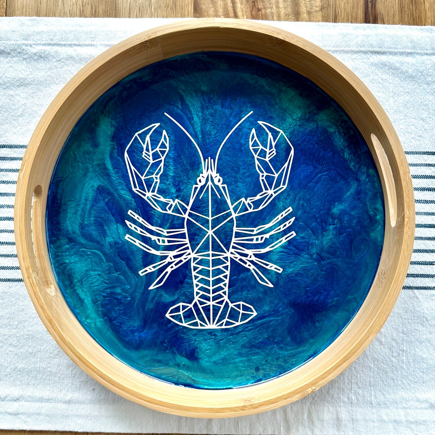 Geometric Animal Bamboo Trays
