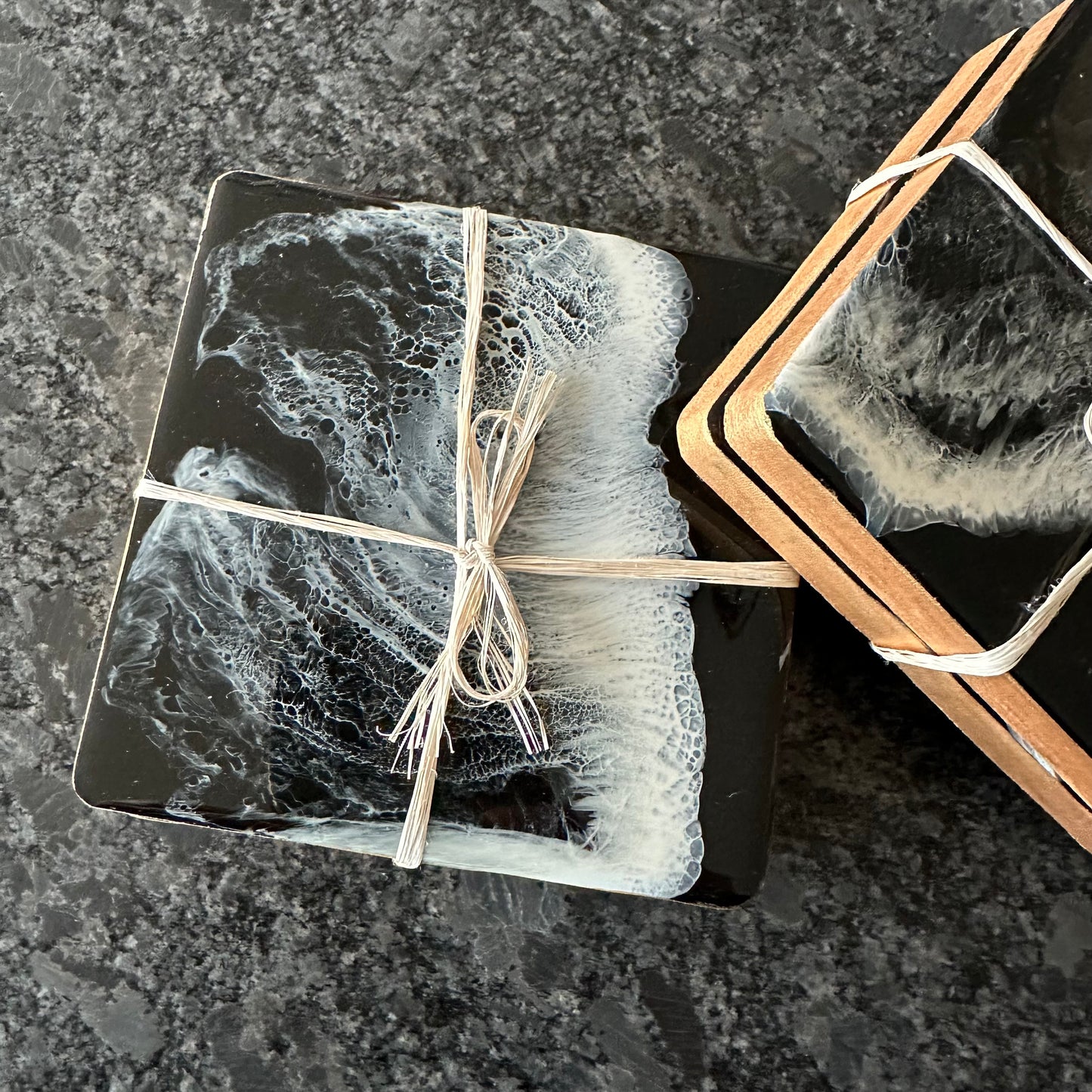 Coaster set | Black Ocean