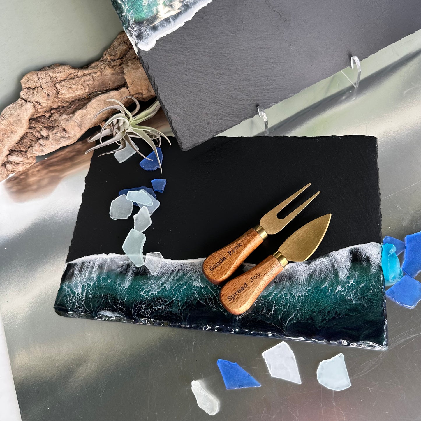 Charcuterie board | Ocean Waves | Slate Boards (various size / shape)