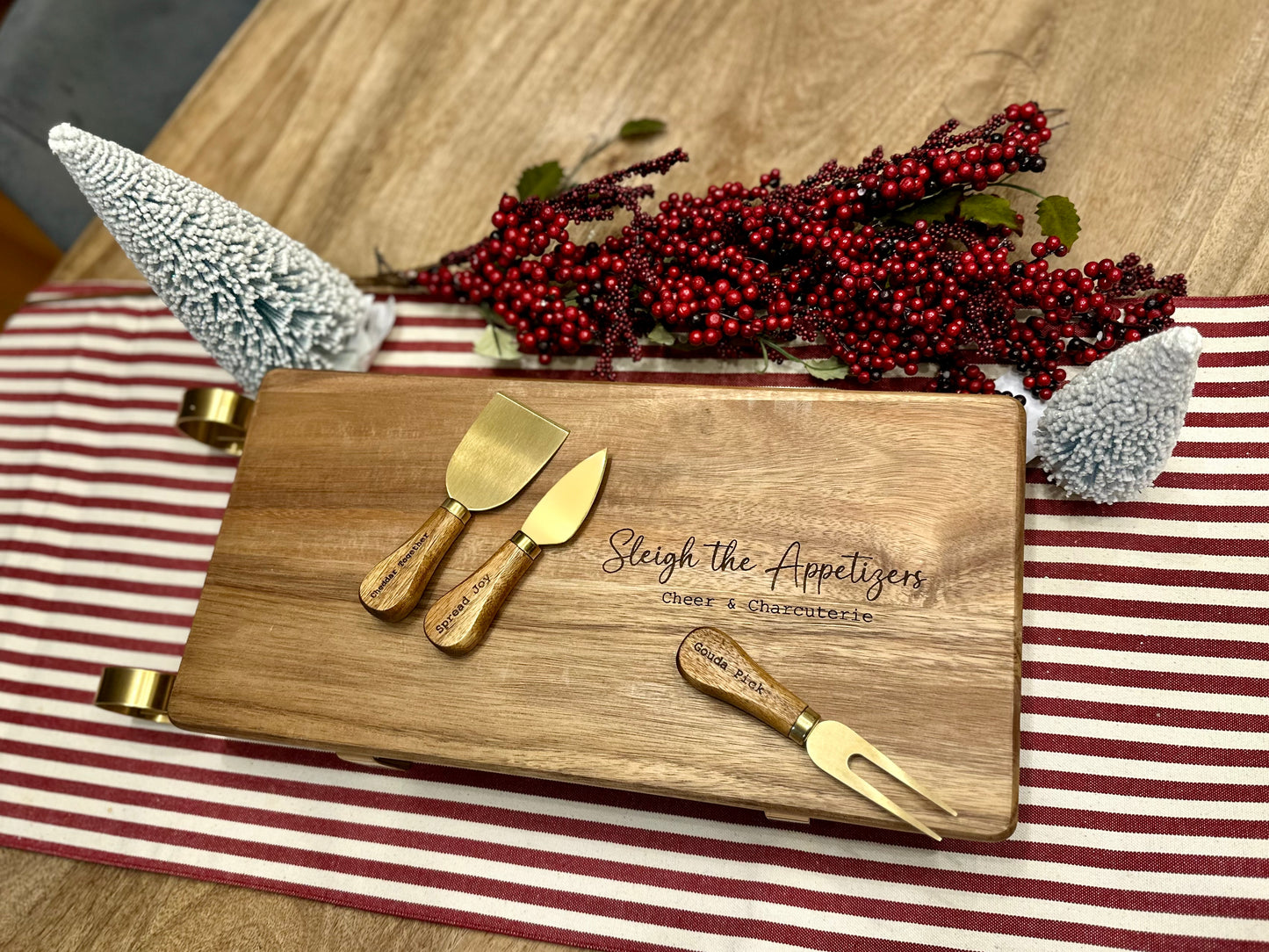 Holiday Sleigh Charcuterie Board