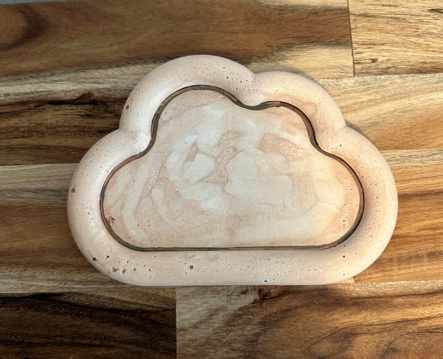 Trinket Tray | Cloud | Metallic rim (several styles)