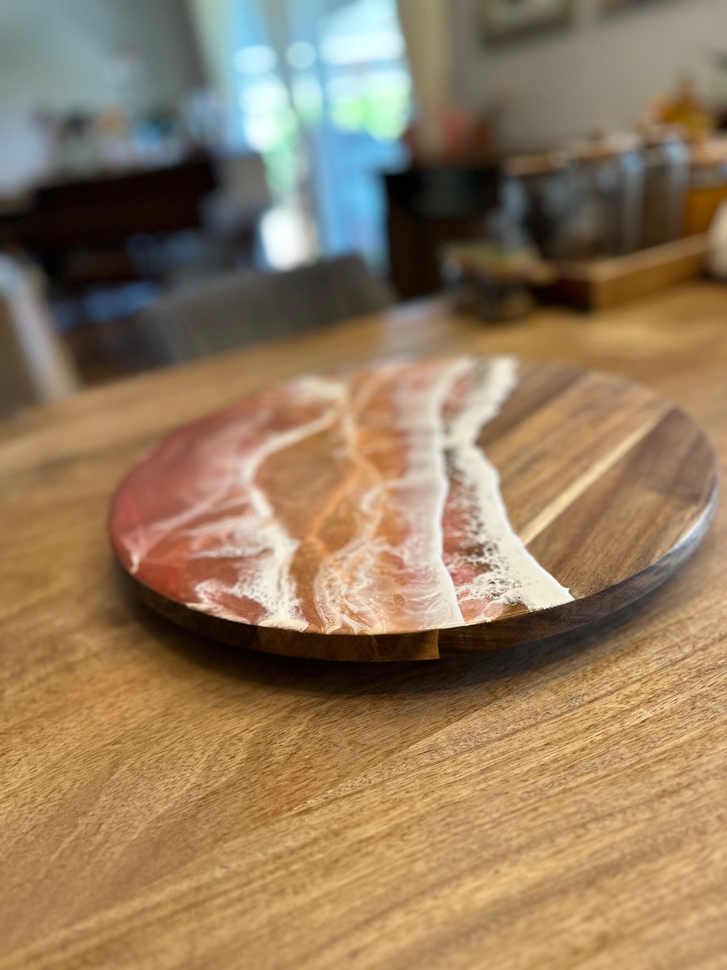 Lazy Susan | Pink Ocean Waves