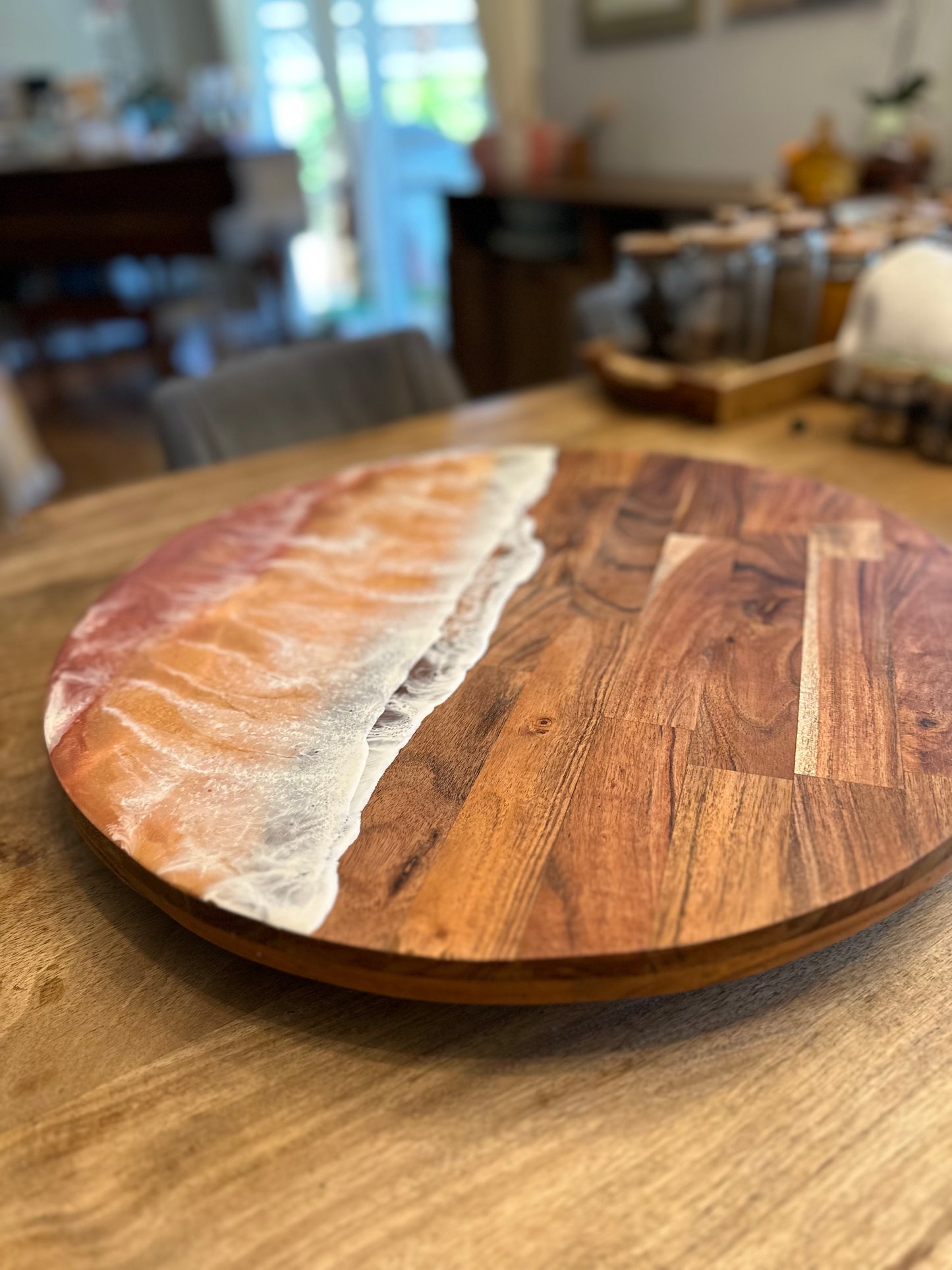 Lazy Susan | Pink Ocean Waves