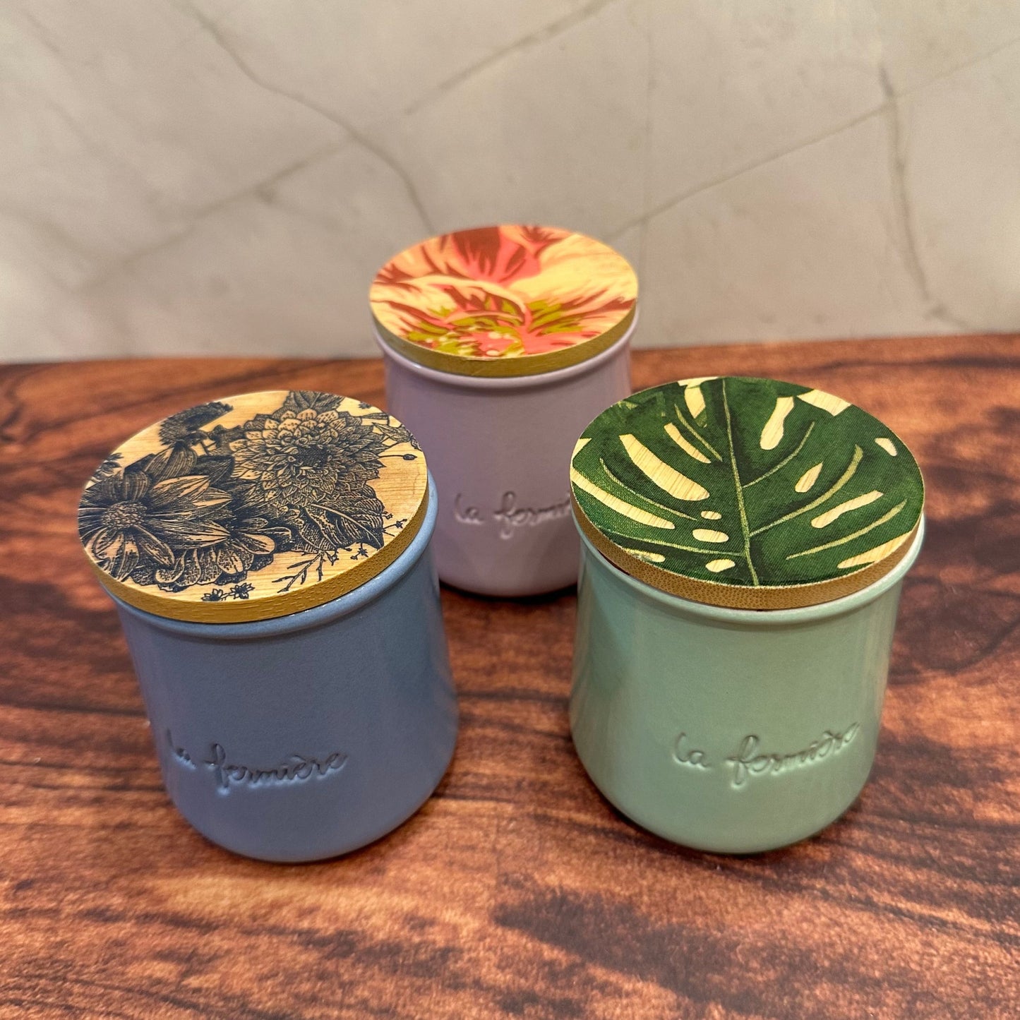 Oui Jar Bamboo lids | Set of 2 lids