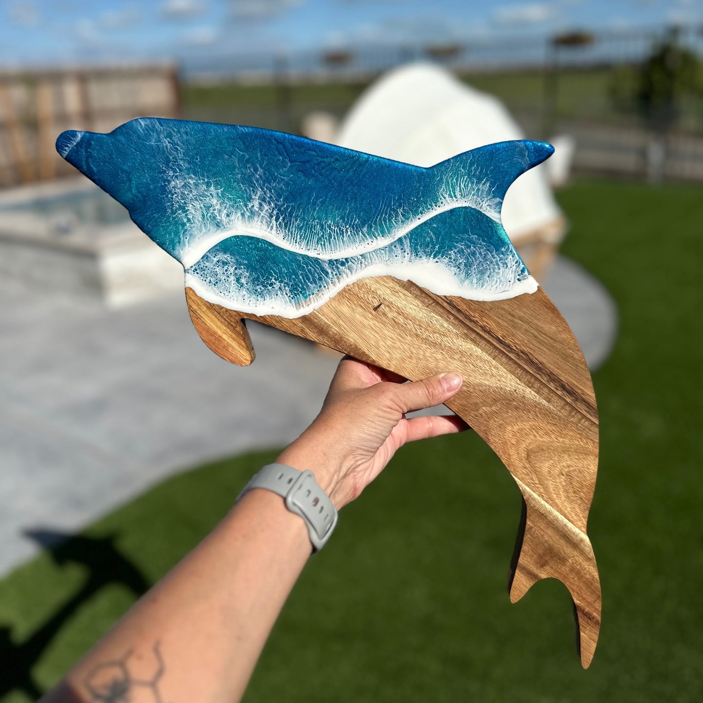 Dolphin Cheese & Charcuterie Board | Ocean Waves