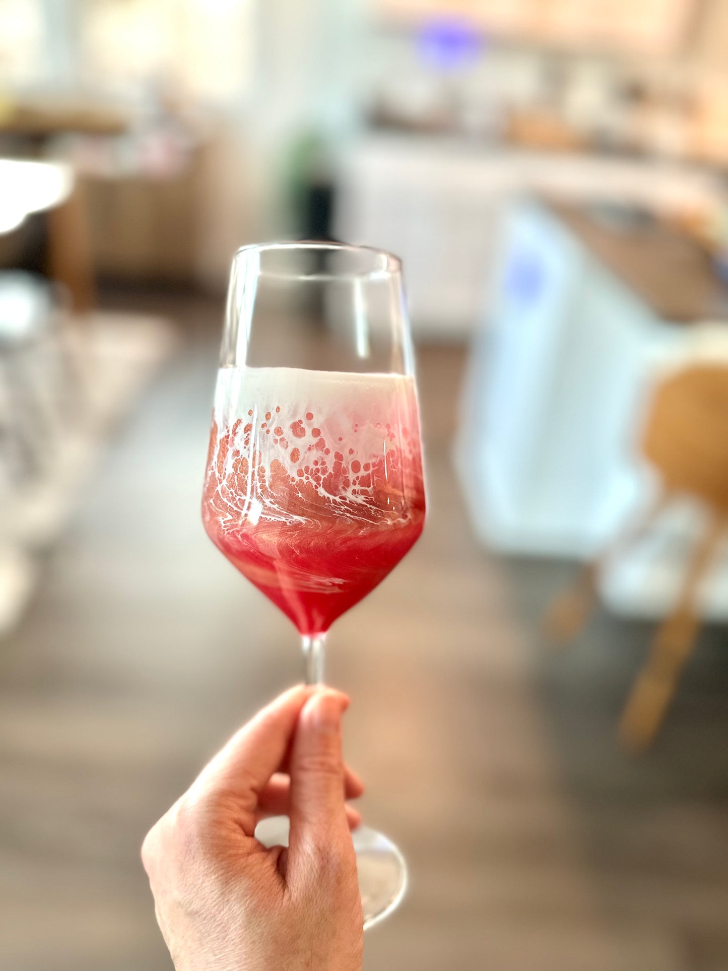 Wine Glasses (Set of 2) | Pink Ocean