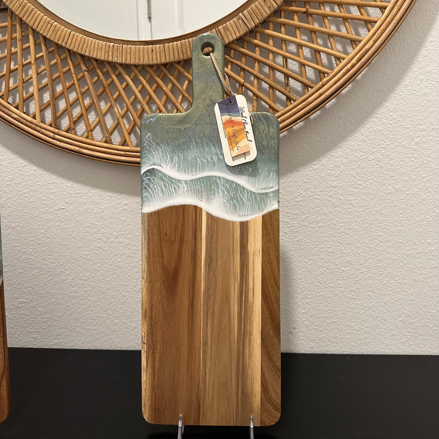 Charcuterie board - Paddle | Seafoam