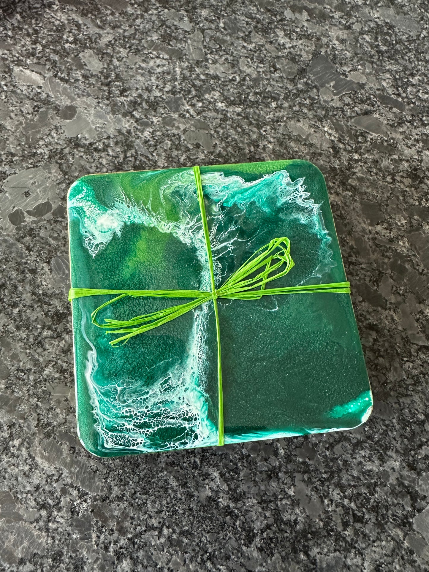 Coaster Set | Shades of Green
