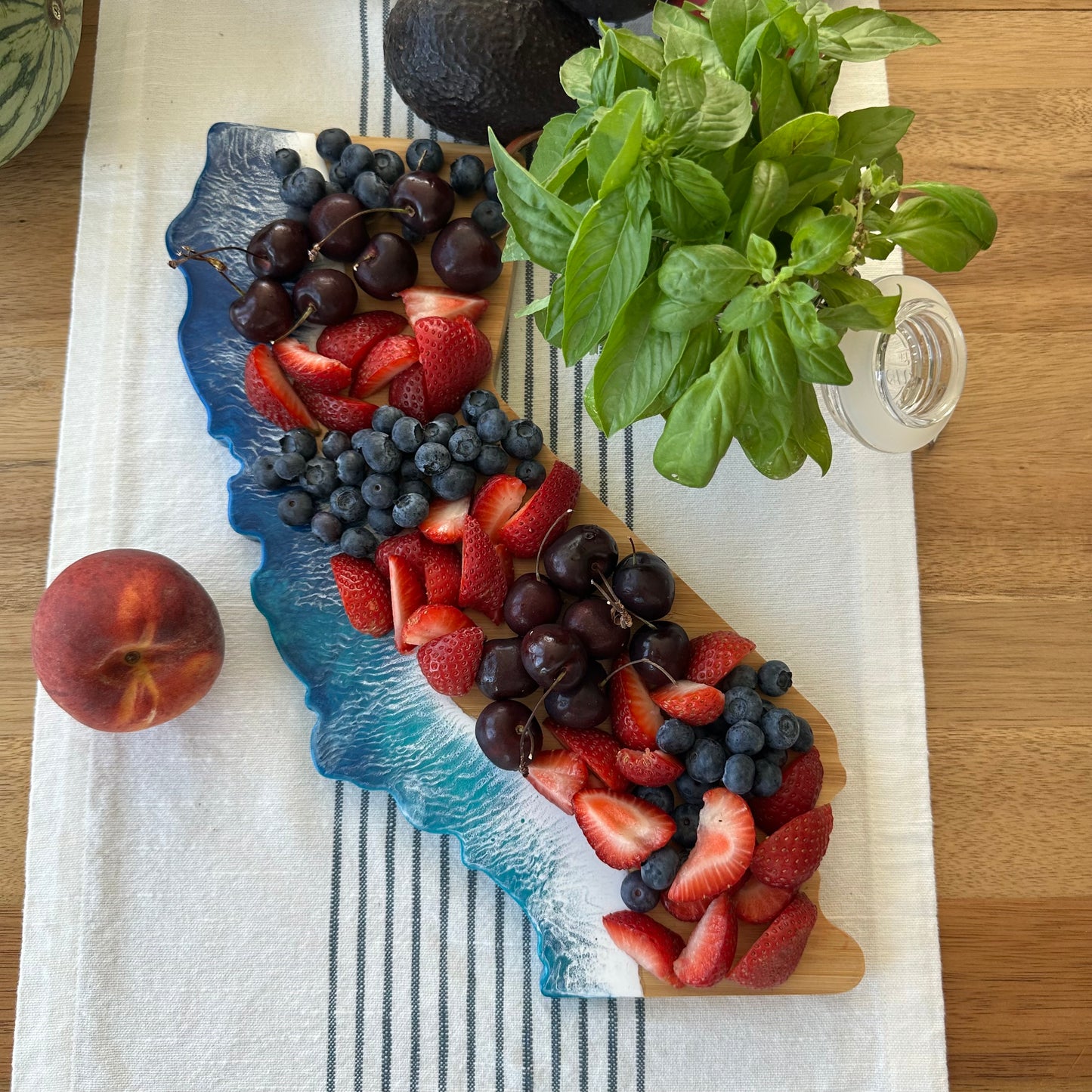 California Map Charcuterie Board | Blue Ocean