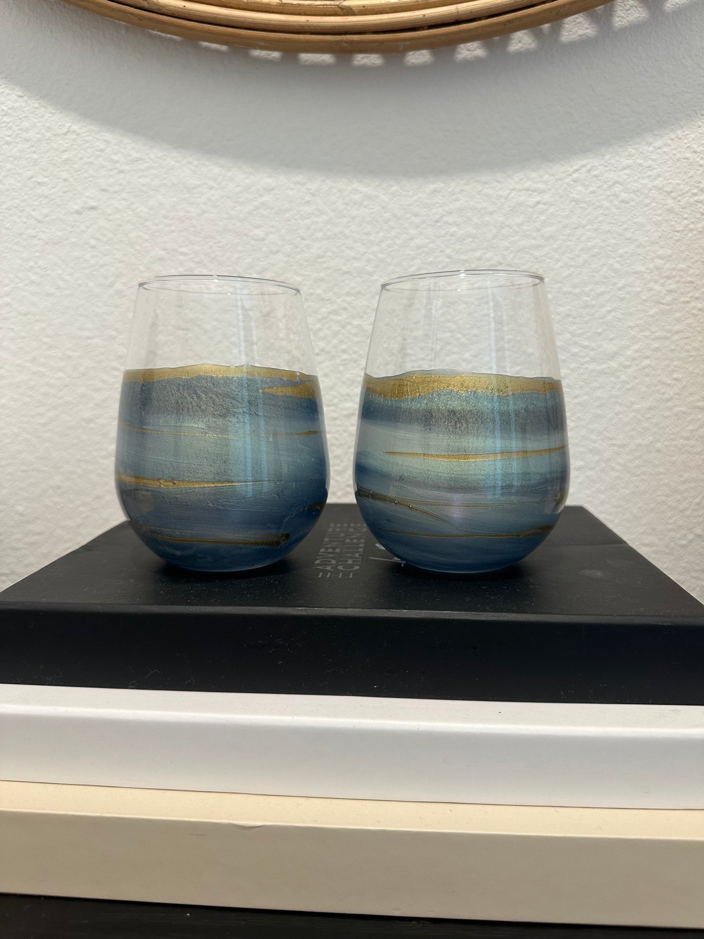 Wine Glasses (Set of 2) | Seafoam (Lake reeds)
