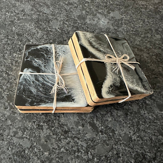 Coaster set | Black Ocean