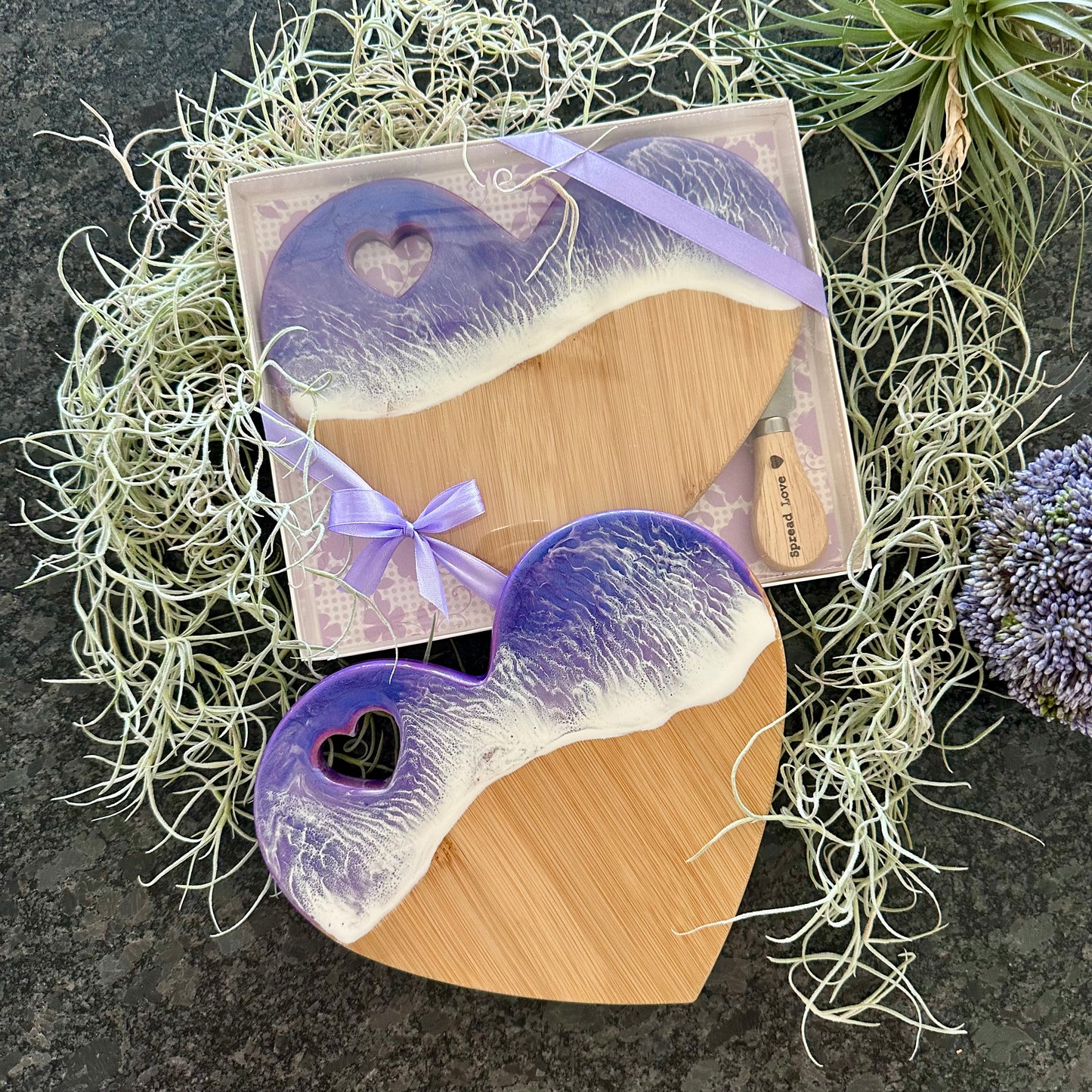 Heart Board Gift Set | Purple