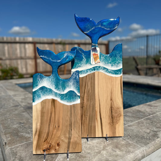 Whale Tail Cheese & Charcuterie Board | Ocean Waves