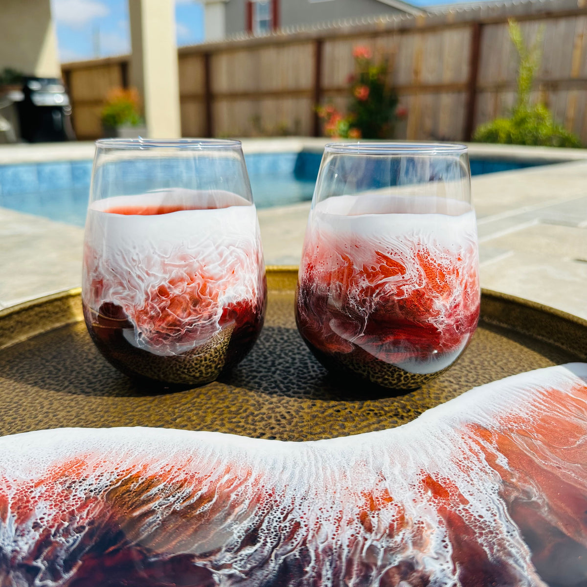 Wine Glasses (Set of 2) | Volcanic Sunset