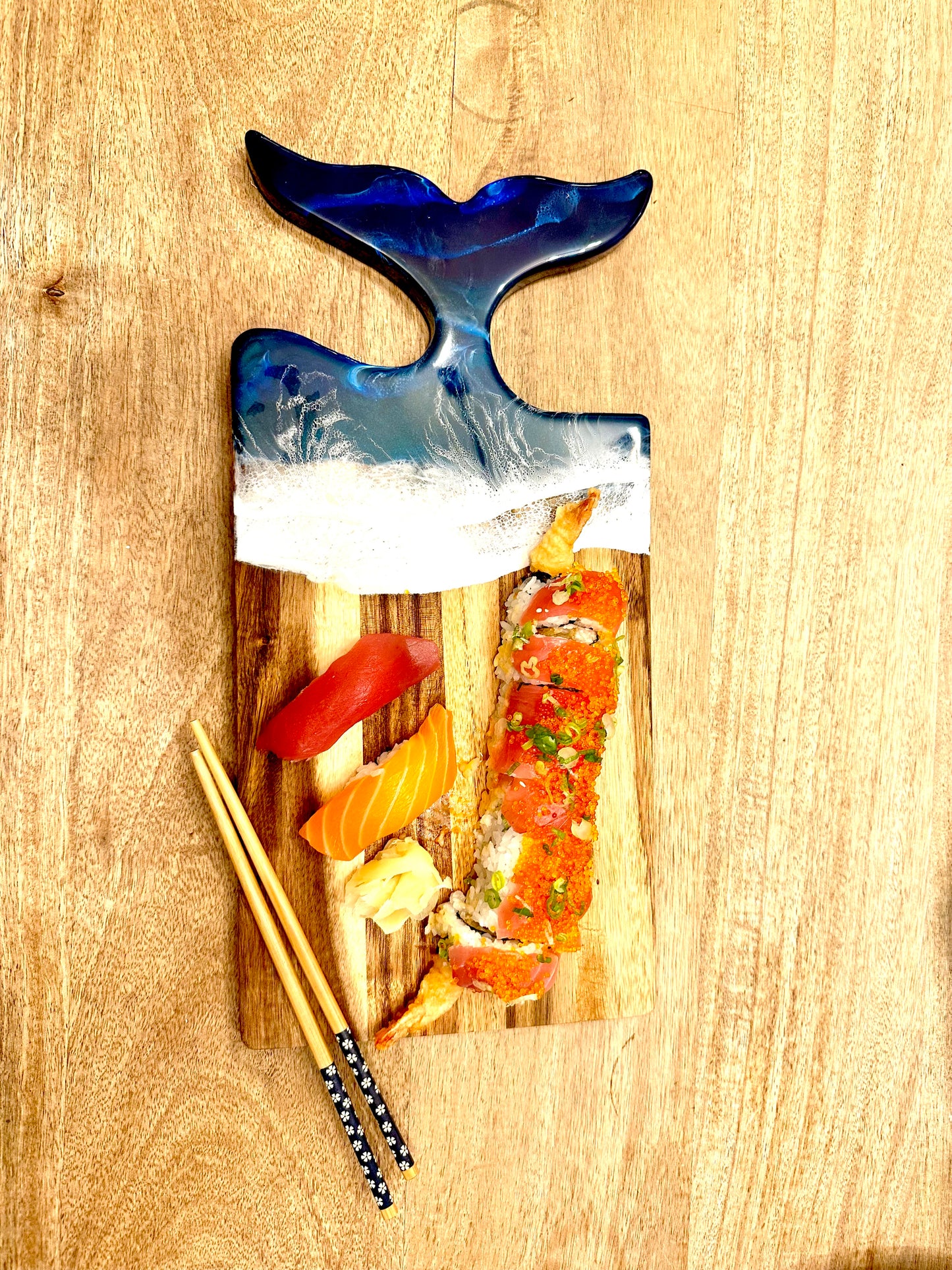 Whale Tail Cheese & Charcuterie Board | Ocean Waves