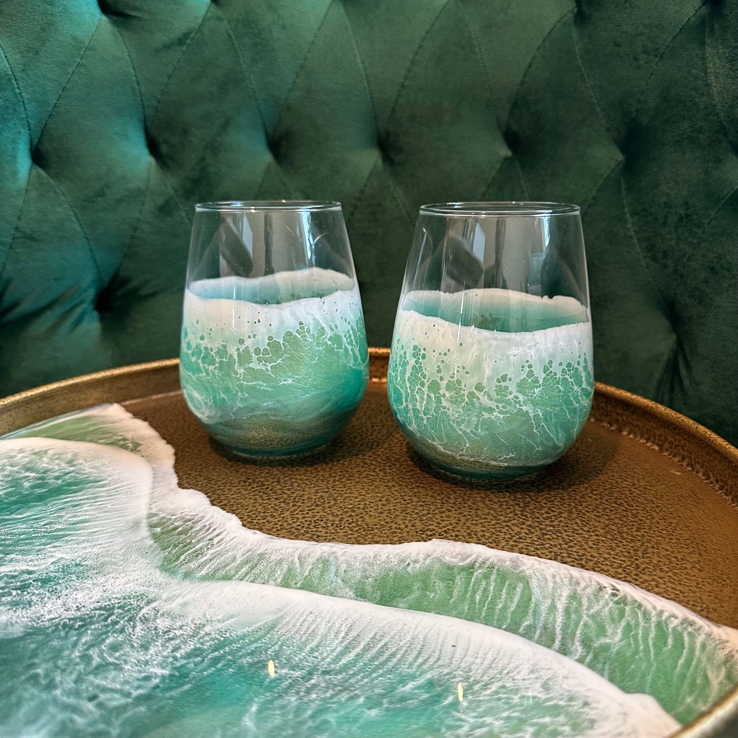 Wine Glasses (Set of 2) | Paradise Green
