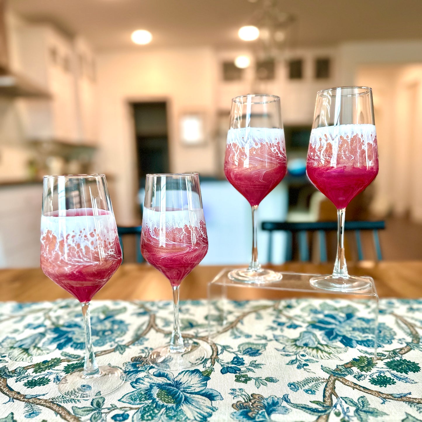 Wine Glasses (Set of 2) | Pink Ocean