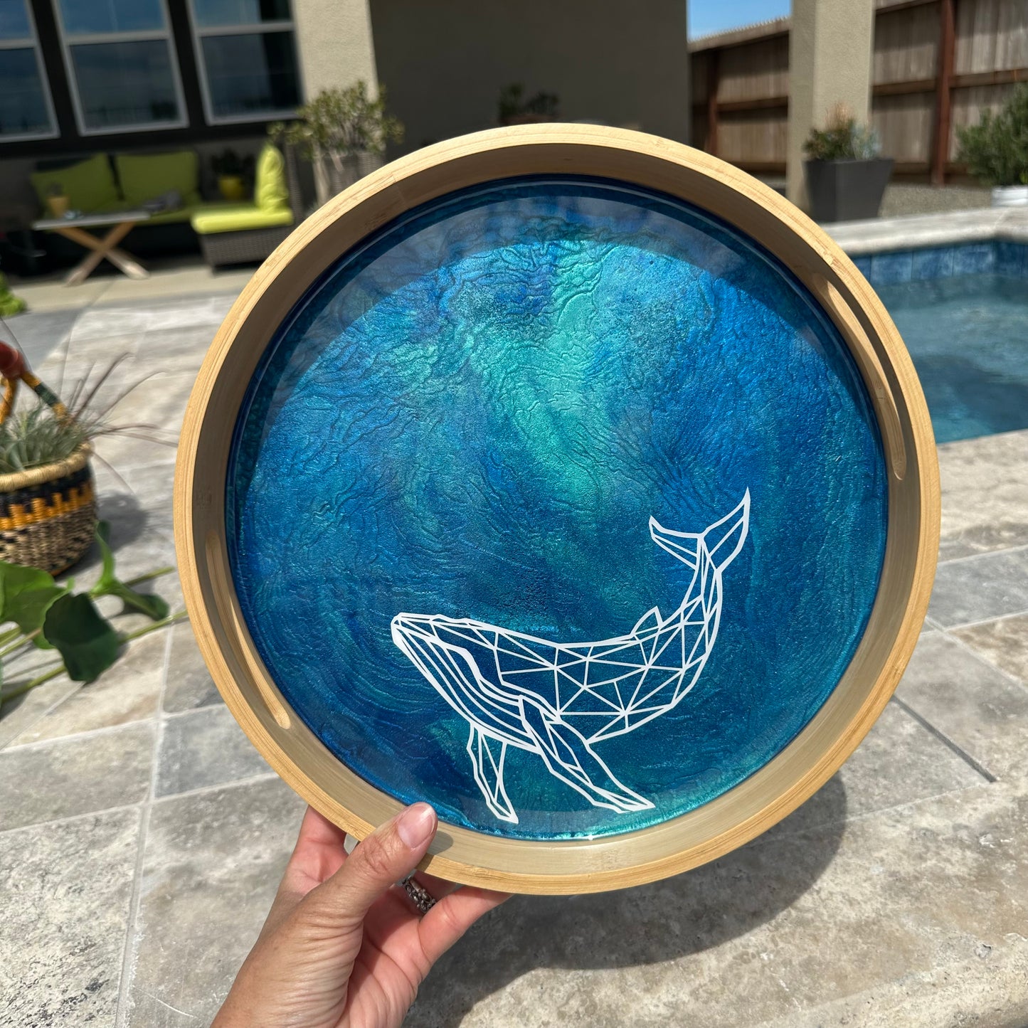 Geometric Animal Bamboo Trays