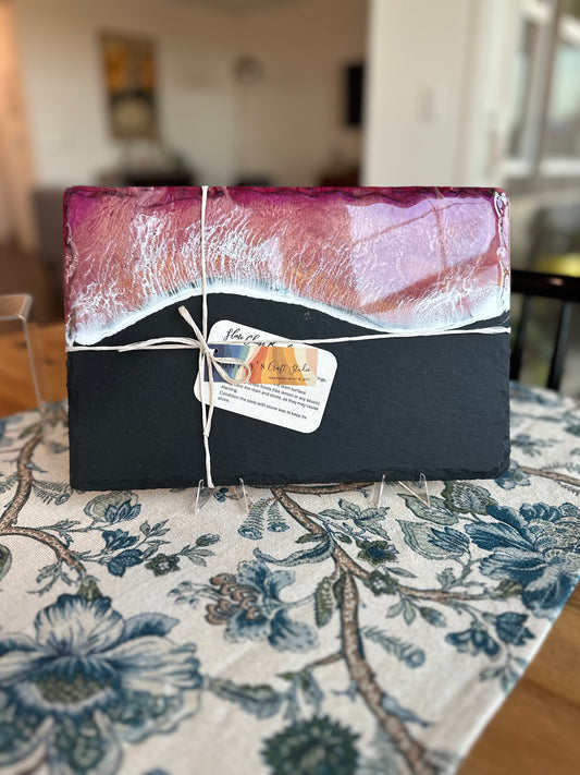 Slate Cheese Board | Pink Ocean