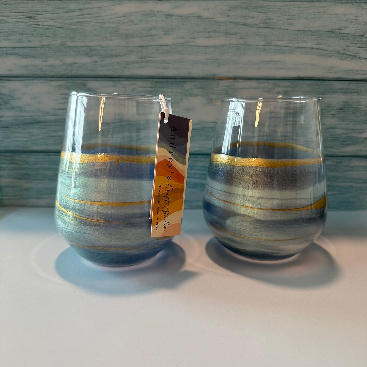 Wine Glasses (Set of 2) | Seafoam
