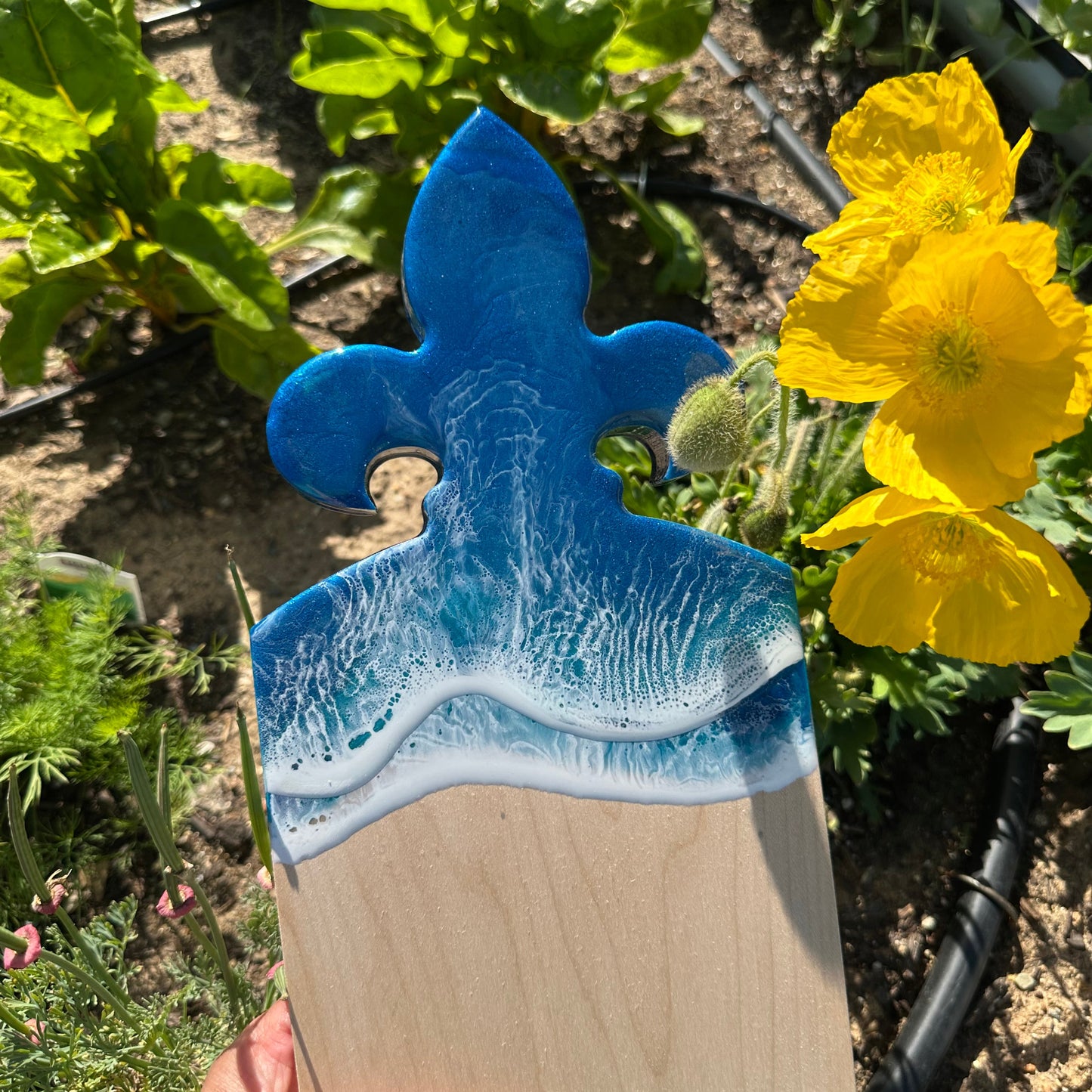 Fleur-de-Lis Cheese Board | Ocean Waves