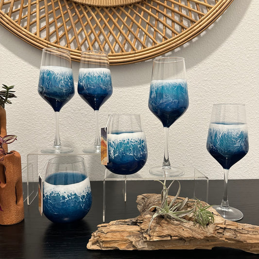 Wine Glasses (Set of 2) | Ocean Blue