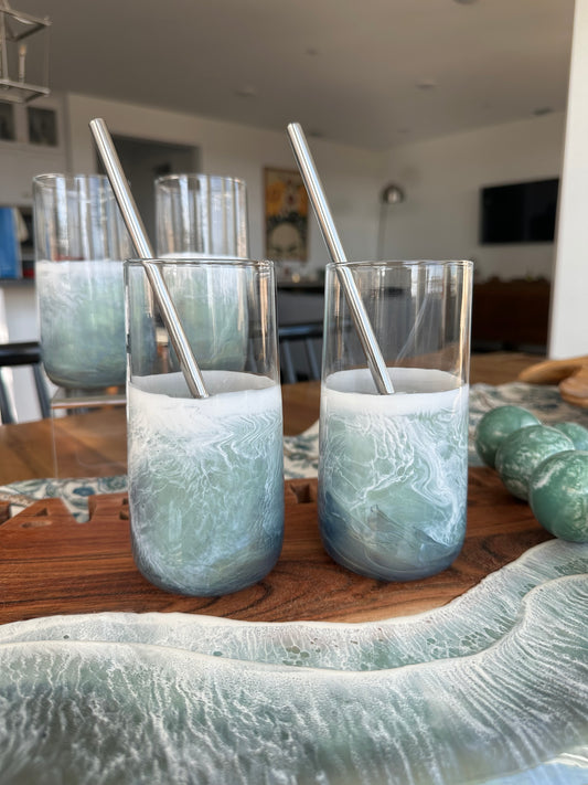Highball Glasses (Set of 2) | Seafoam