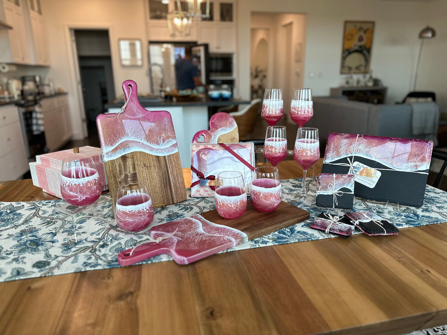 Slate Cheese Board | Pink Ocean