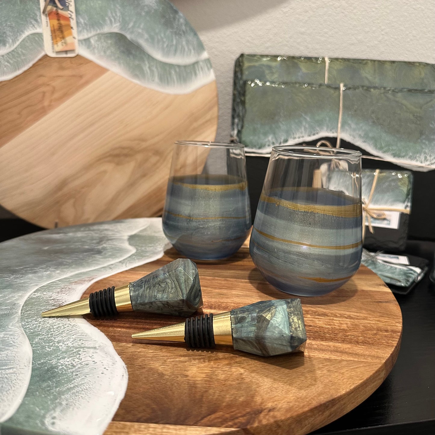 Wine Glasses (Set of 2) | Seafoam