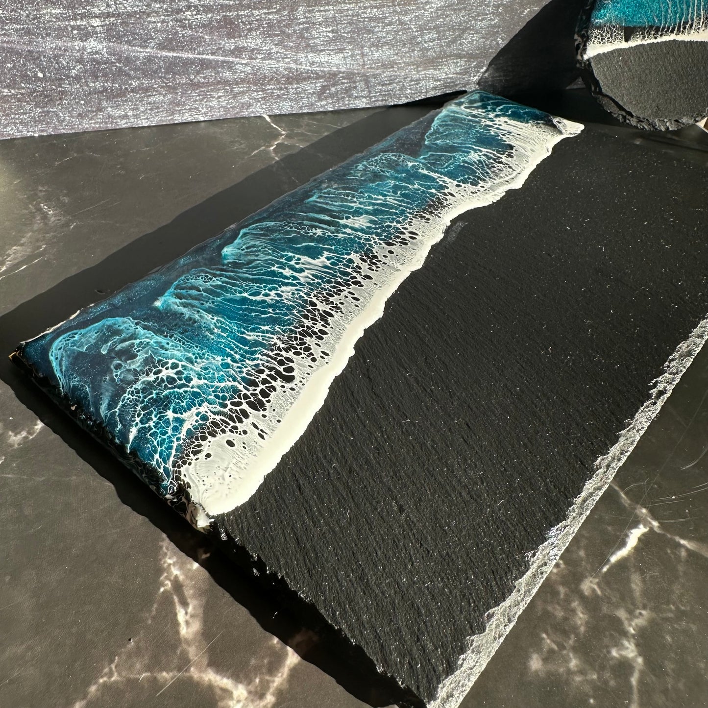 Charcuterie board | Ocean Waves | Slate Boards (various size / shape)