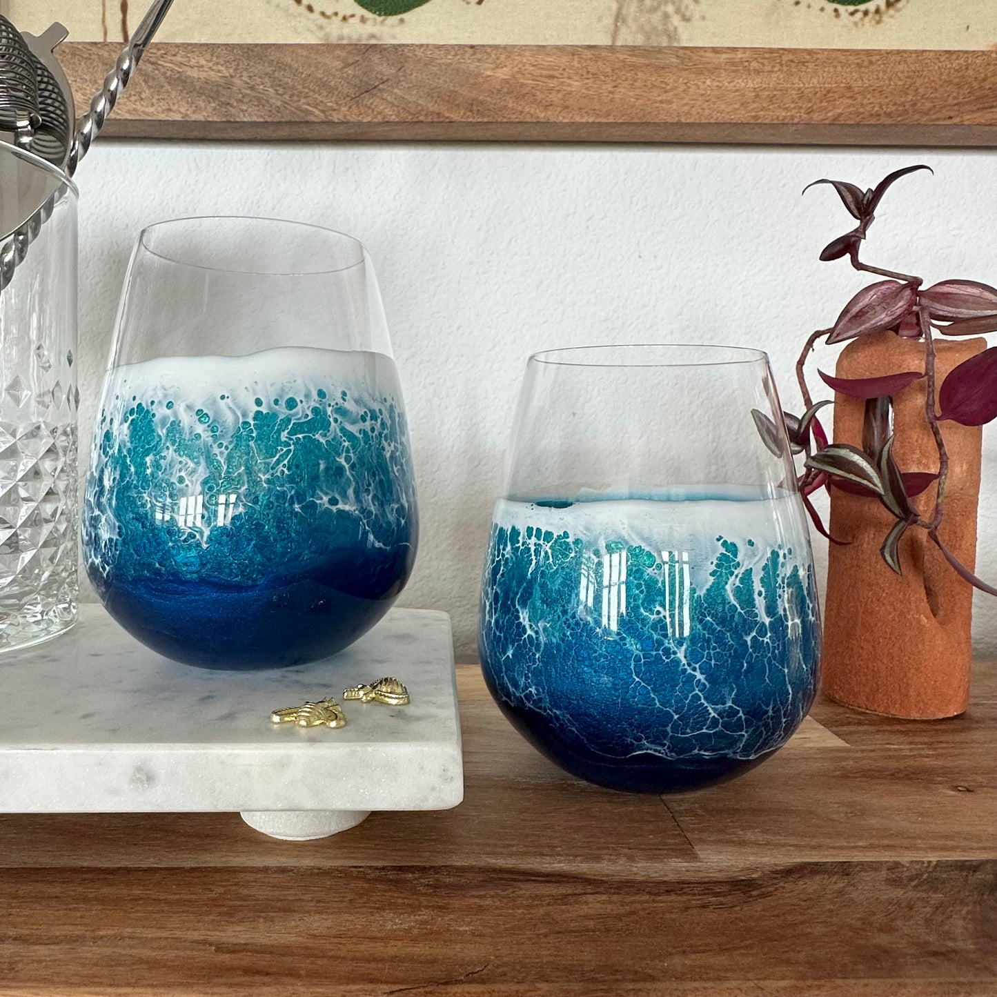 Wine Glasses (Set of 2) | Ocean Blue