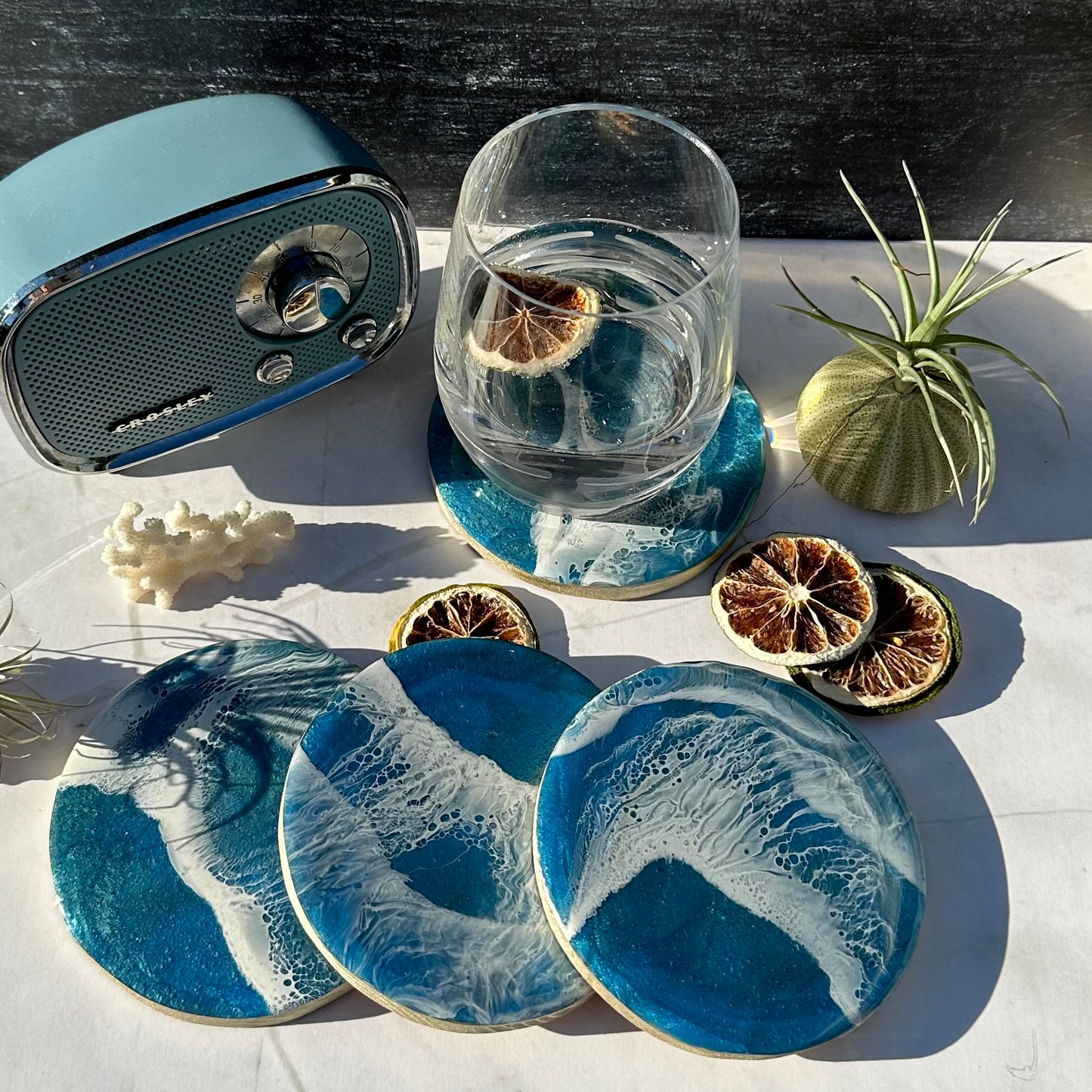 Coaster Sets | Ocean waves (various colors)