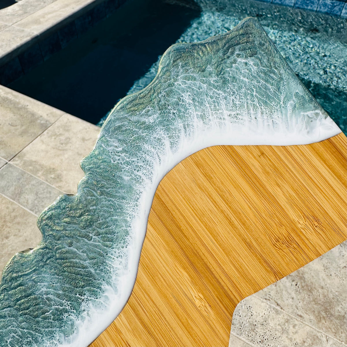 California Map Charcuterie Board | Seafoam