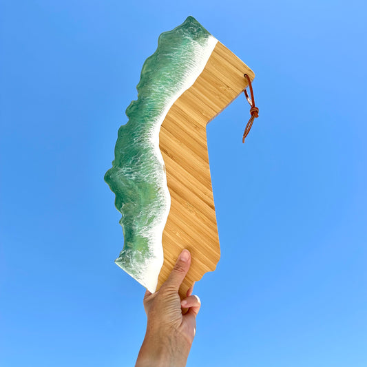 California Map Charcuterie Board | Paradise Green
