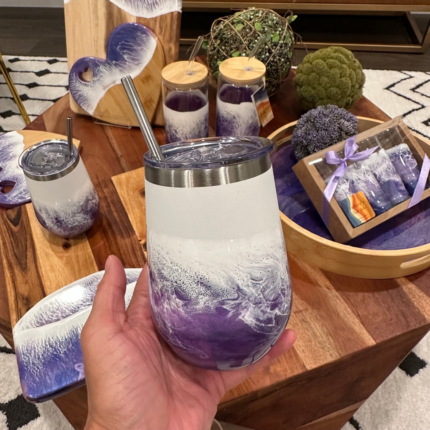 Wine tumbler (Insulated) - Purple