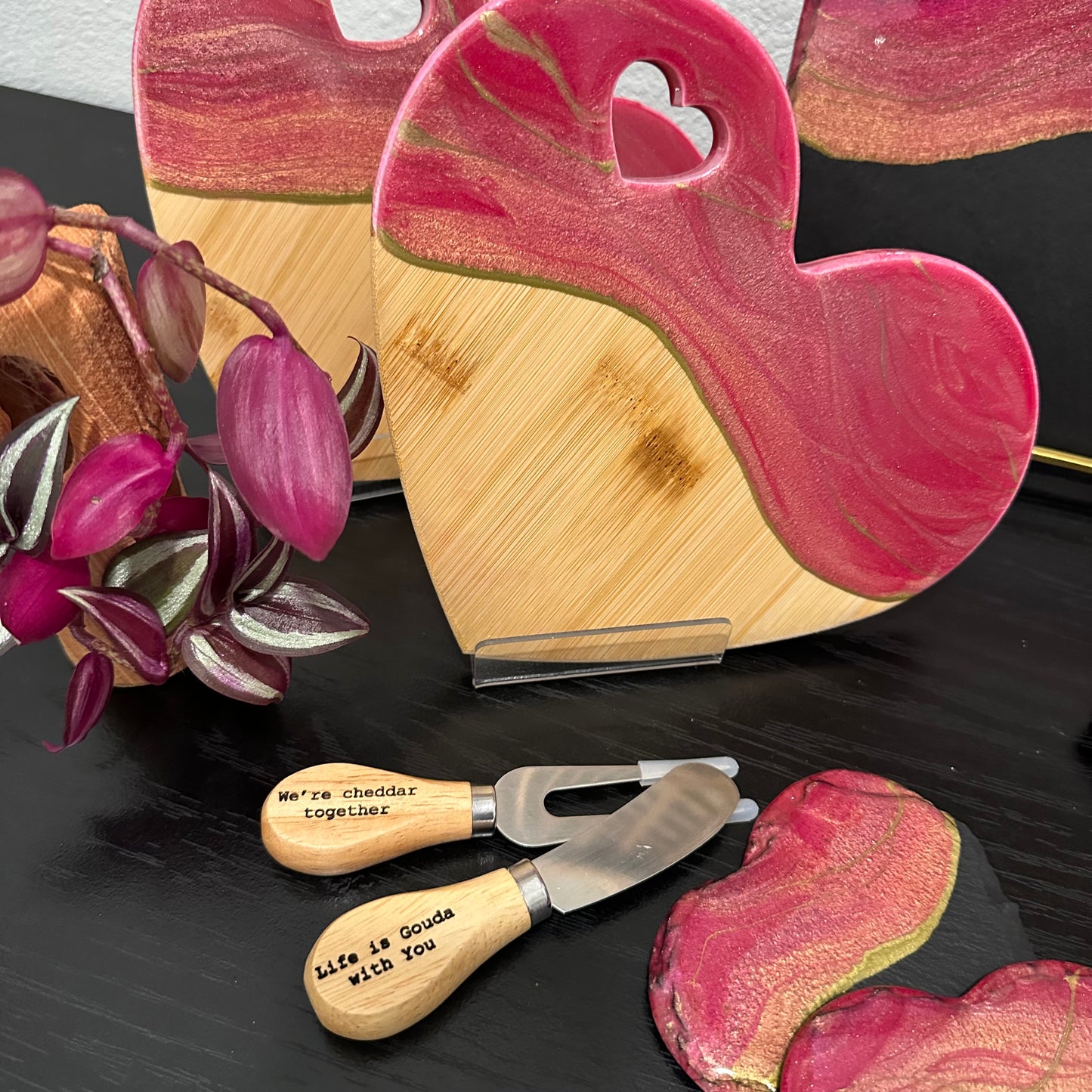 Heart Board Gift Set | Shades of Pink
