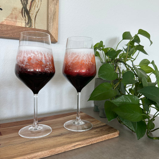 Stem Wine Glasses | Volcanic Sunset