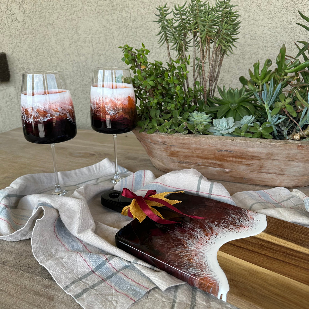 Wine Glasses (Set of 2) | Volcanic Sunset