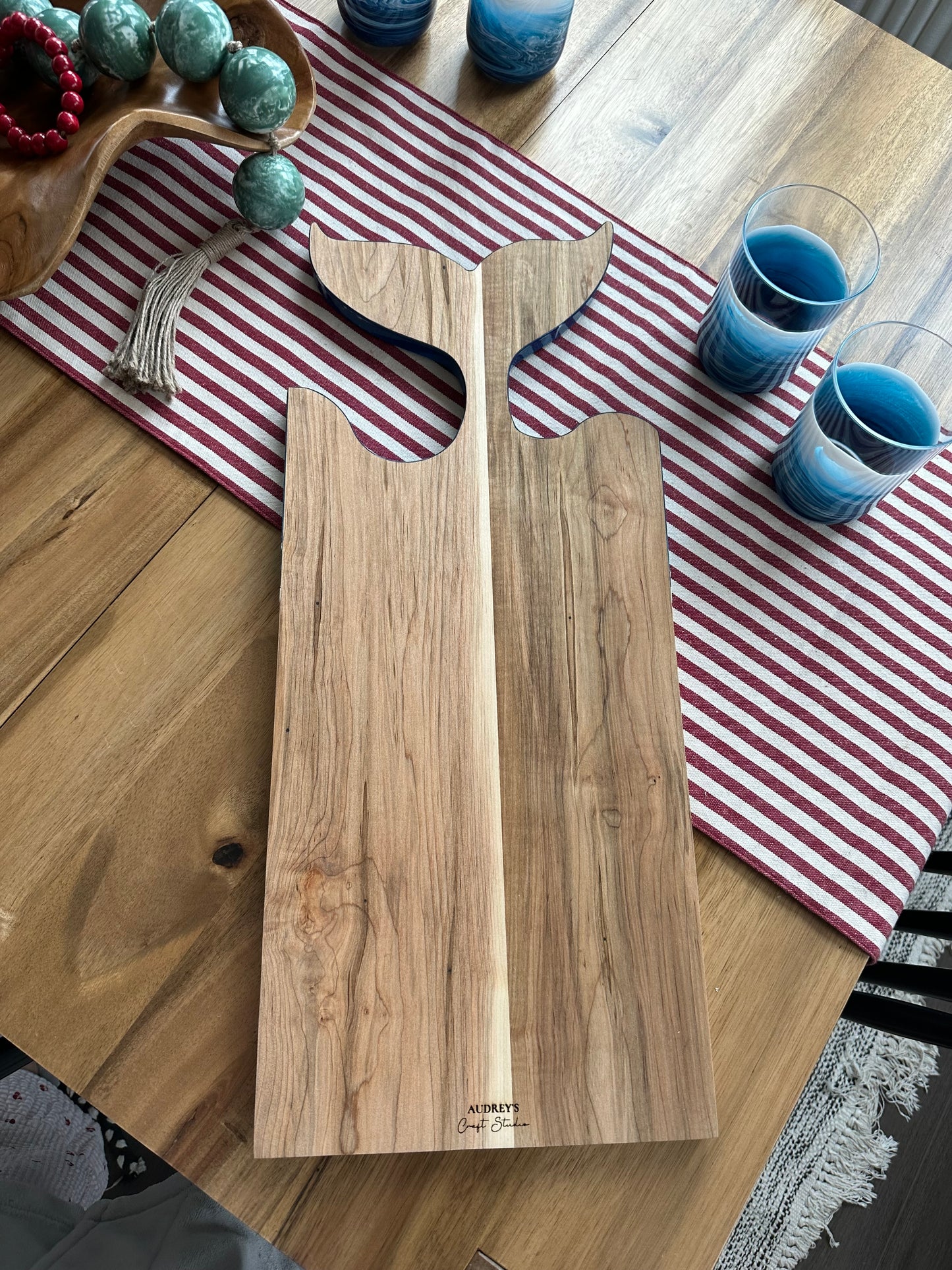 Charcuterie Board | Whale Tail | Ocean Waves