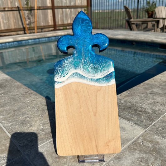 Fleur-de-Lis Cheese Board | Ocean Waves