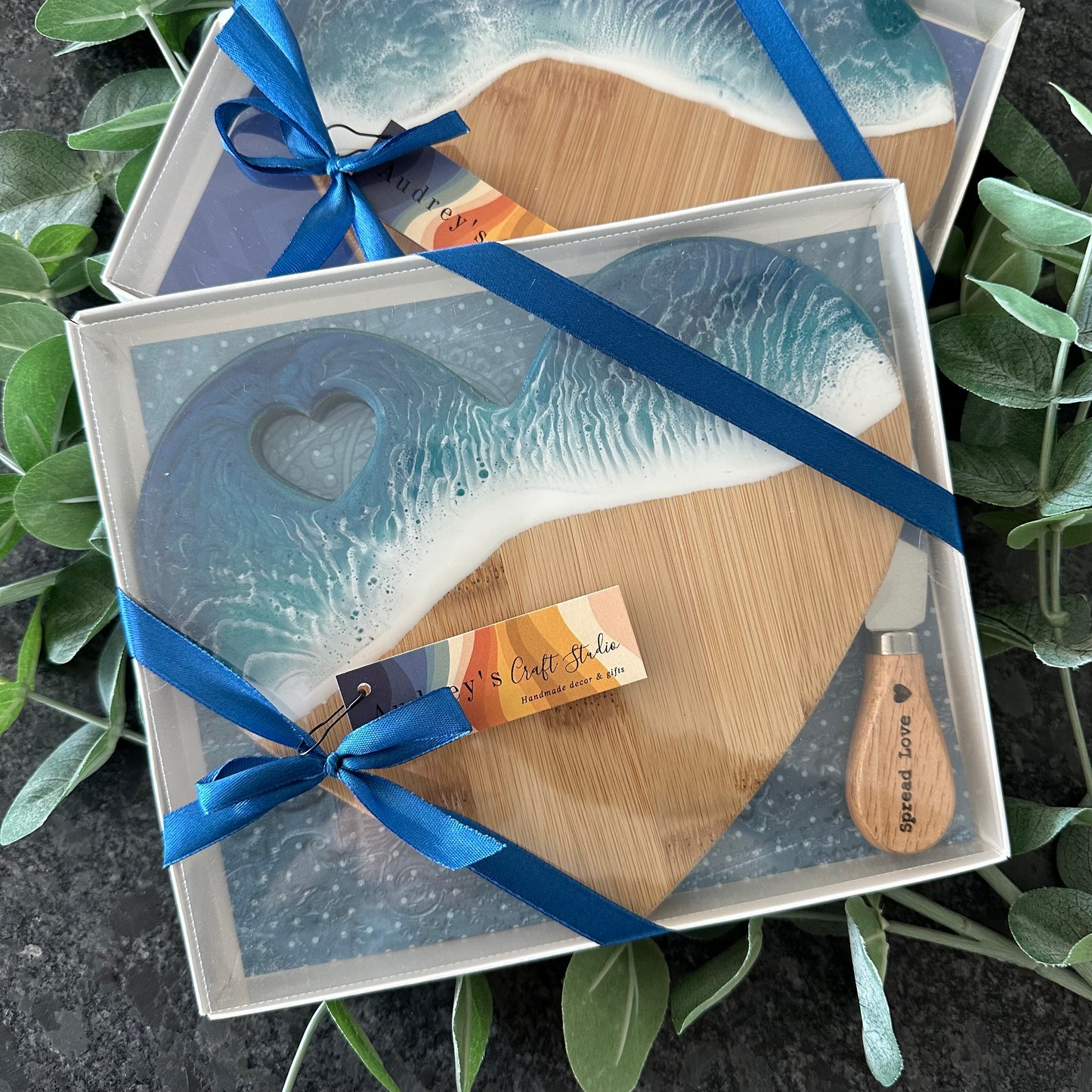 Heart Board Gift Set | Ocean Blue