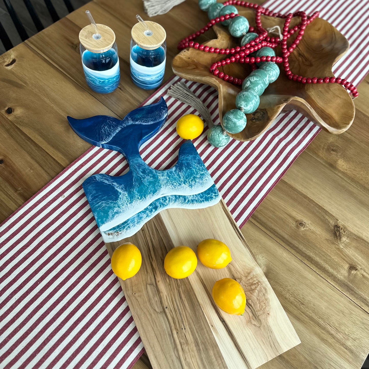 Charcuterie Board | Whale Tail | Ocean Waves