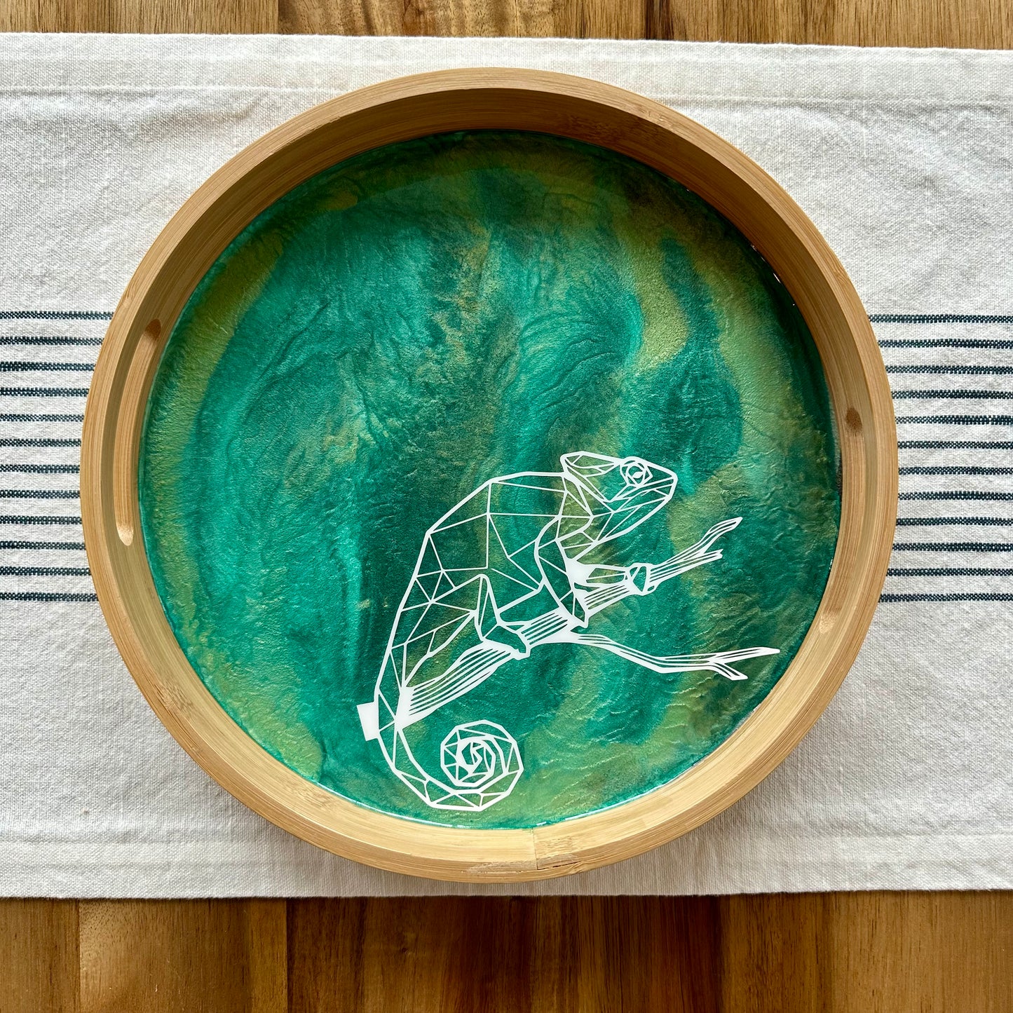 Geometric Animal Bamboo Trays