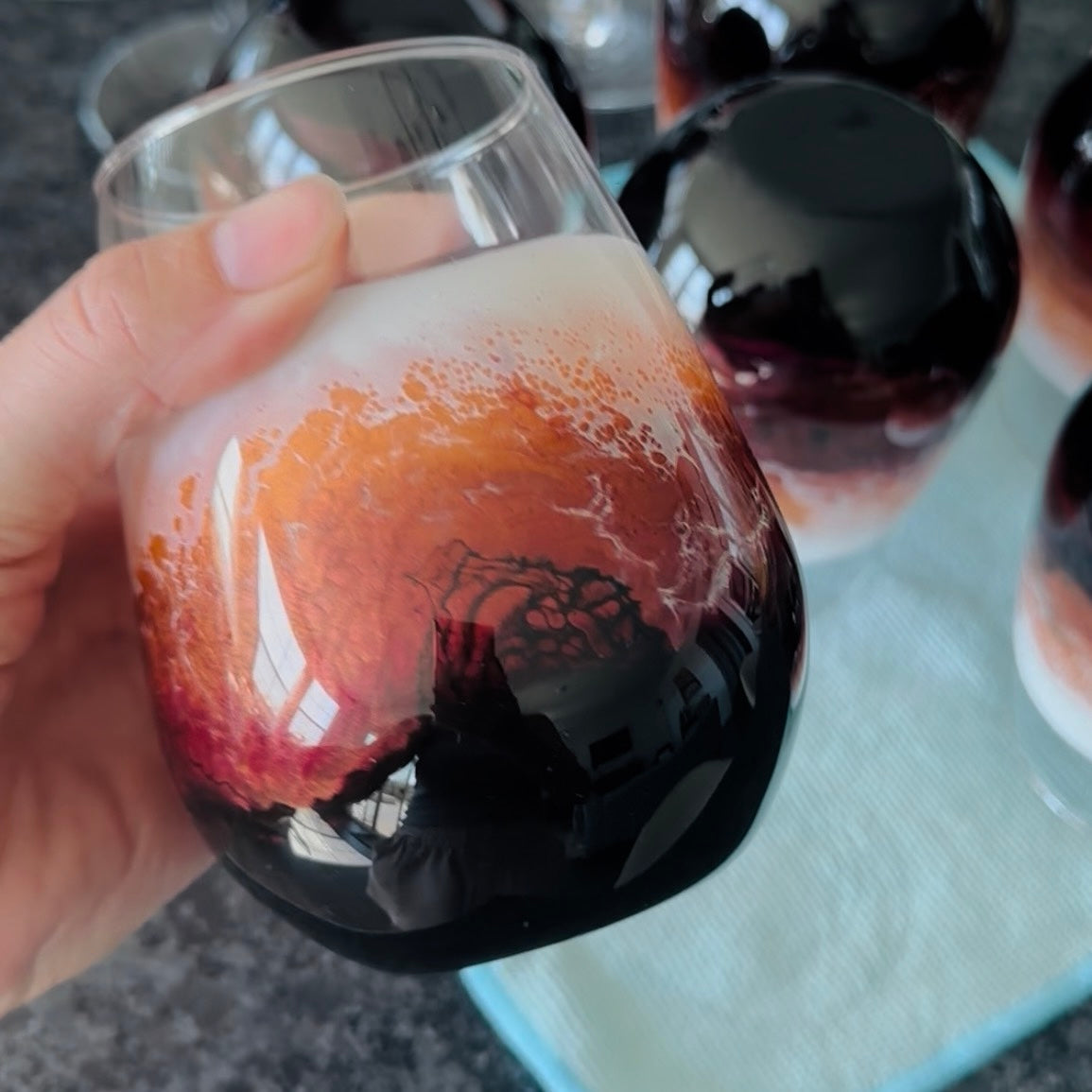 Wine Glasses (Set of 2) | Volcanic Sunset