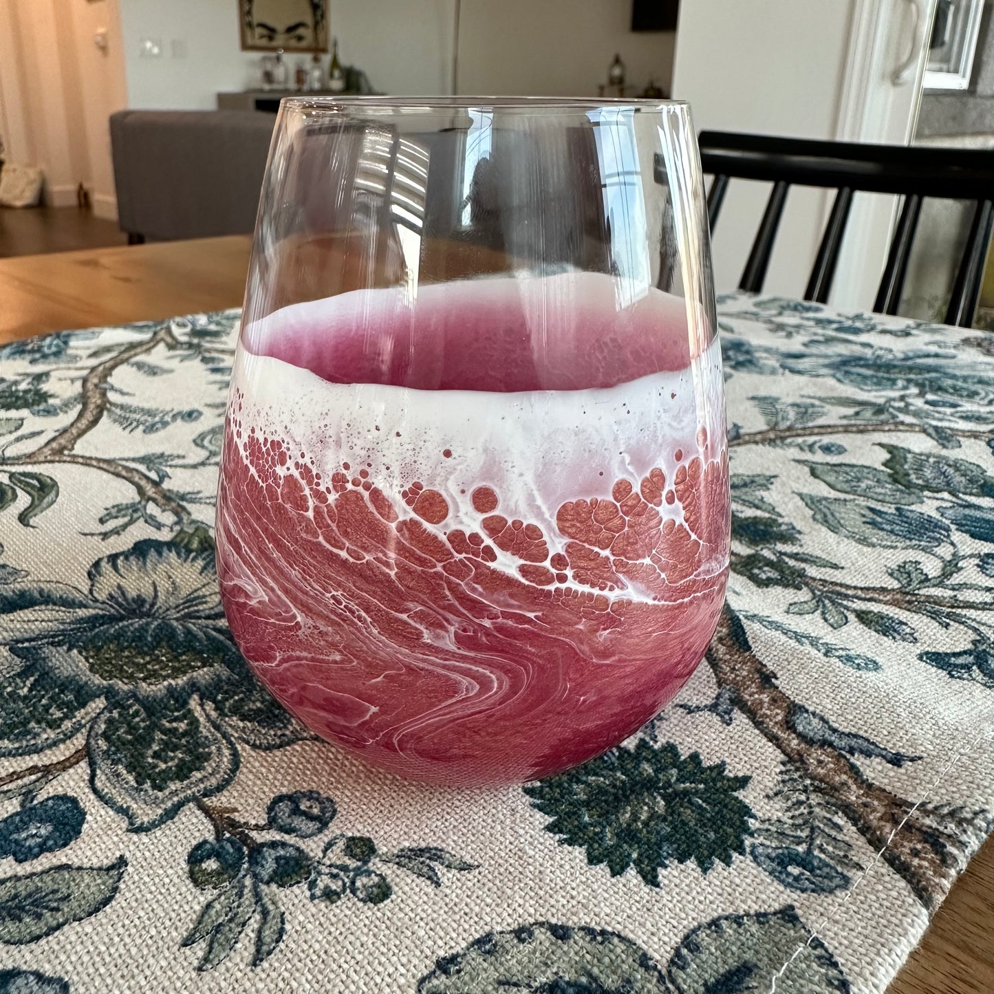 Wine Glasses (Set of 2) | Pink Ocean