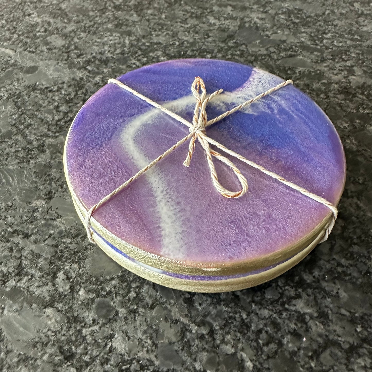 Coaster set | Shades of Purple