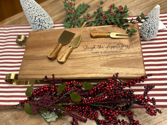 Holiday Sleigh Charcuterie Board