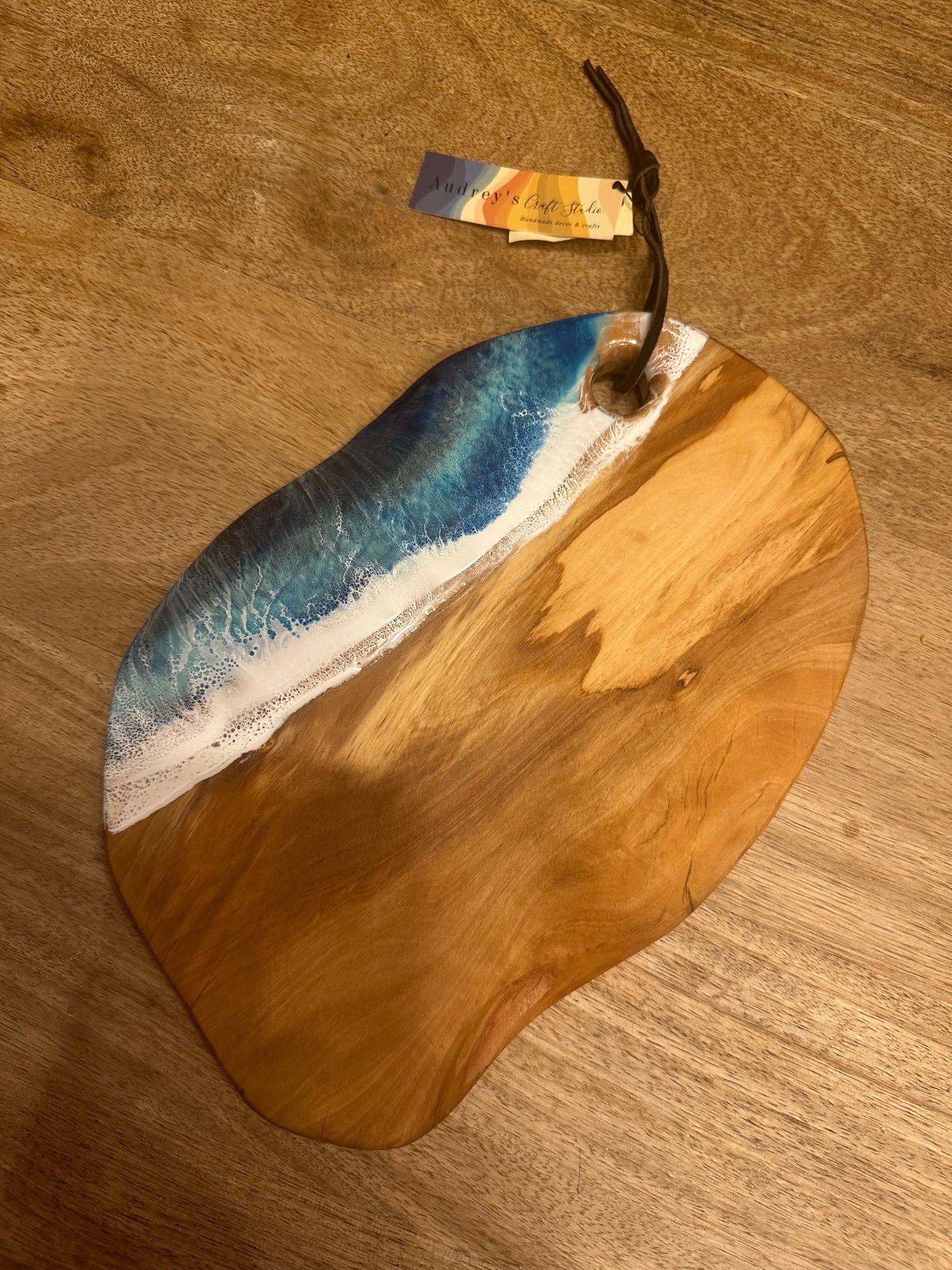 Charcuterie Board | Ocean Waves | Olive Wood (several Sizes)